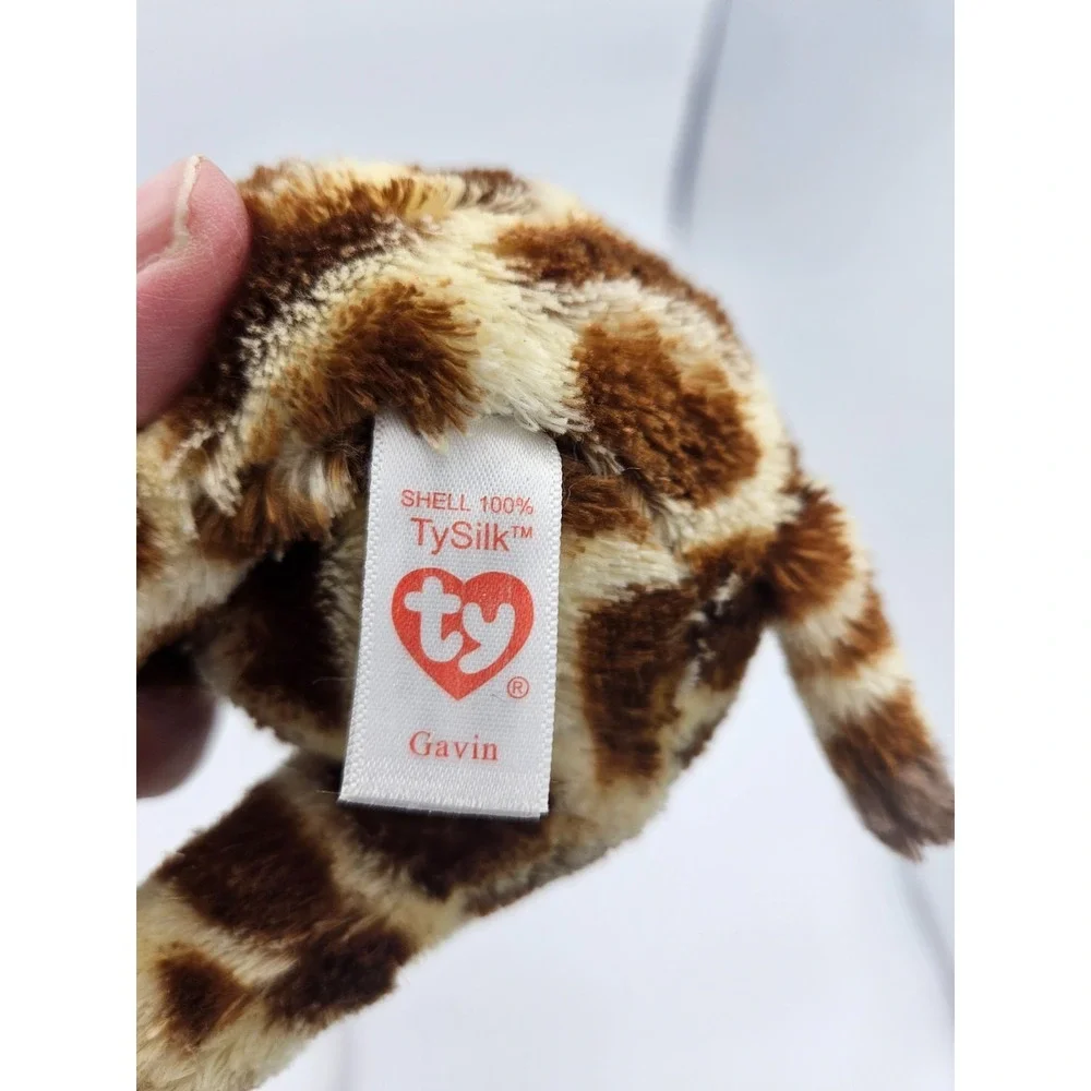 Ty‎ Beanie Baby Giraffe Gavin Plush Stuffed Animal TySilk 8